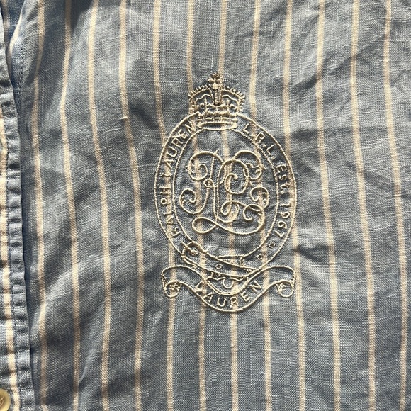 Linen Ralph Lauren button down - Picture 4 of 6